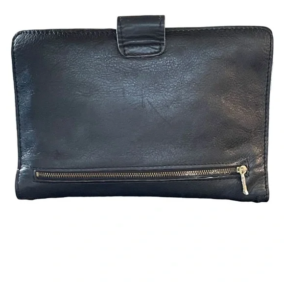 CaGi Vintage Black Leather Men's Bag Wrist Clutch Man Bag Gentleman's Bag - Picture 8 of 16